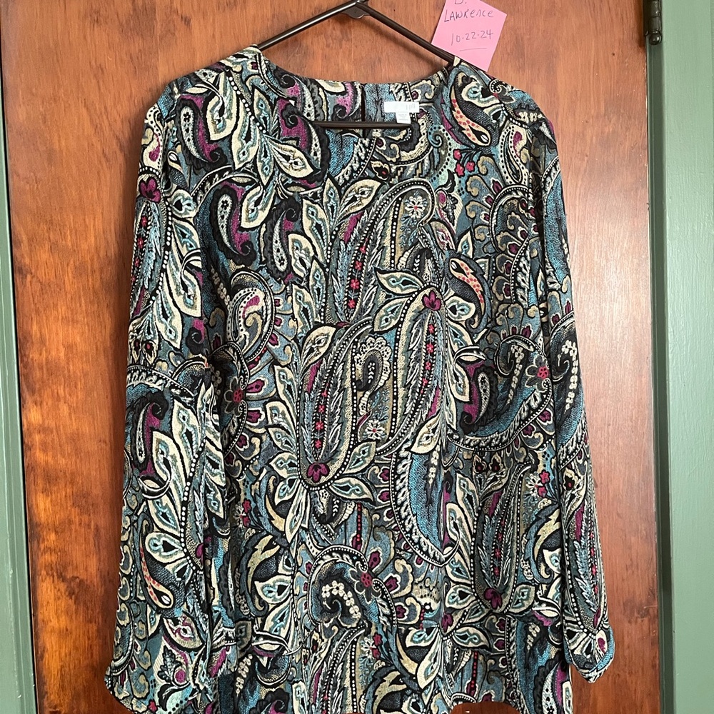 Ladies J Jill blouse, size 2x.
